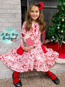 Pretty Peppermint Twirl Dress