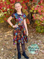 Load image into Gallery viewer, Glowing Gourds Vintage Dress
