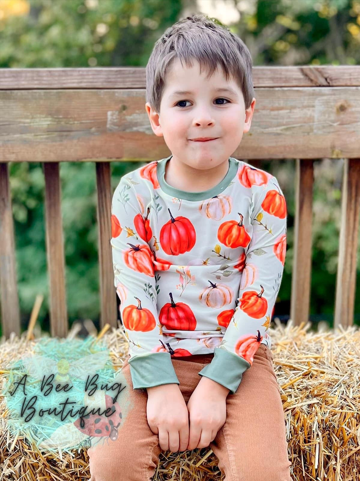 Olive Pumpkin Unisex Top