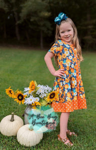 Autumn Splendor Button Dress