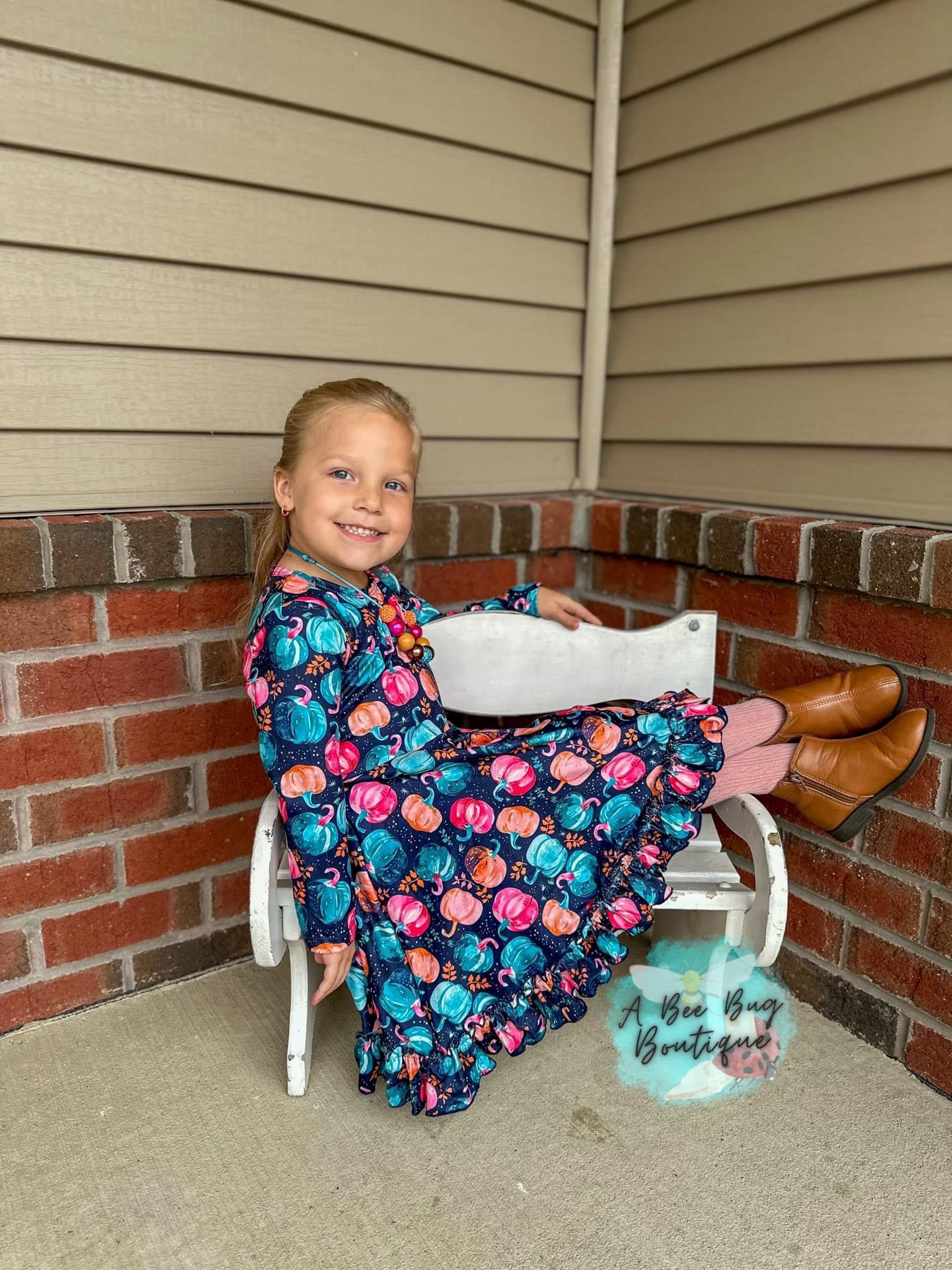 Pretty Pumpkins Twirl Dress