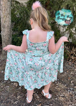Load image into Gallery viewer, Spring Sage Floral Maxi Dress
