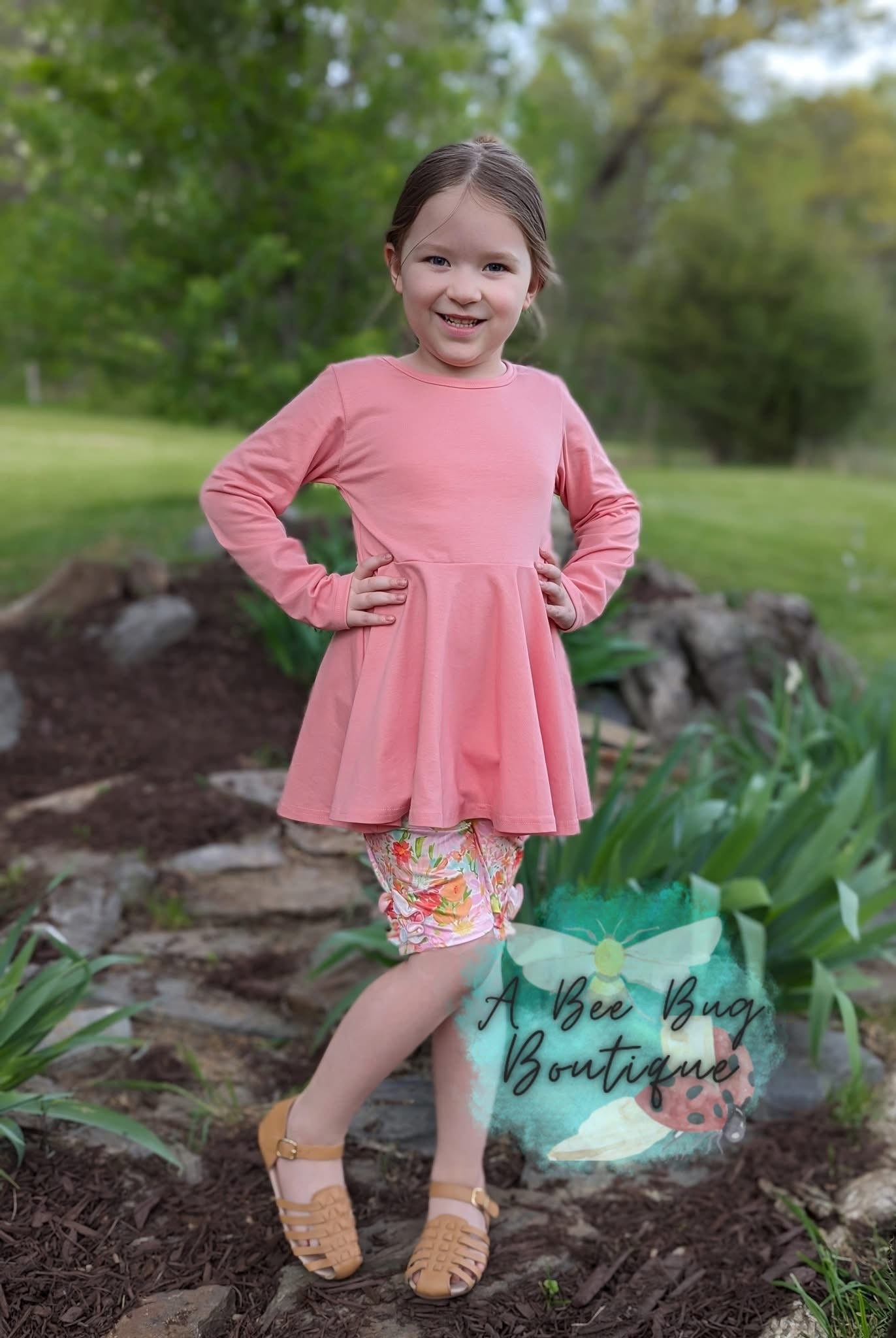 Tropical Blooms Button Shorts