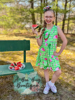 Load image into Gallery viewer, Watermelon Whirl Tiered Dress
