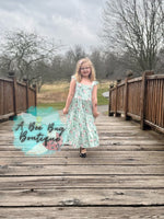 Load image into Gallery viewer, Spring Sage Floral Maxi Dress
