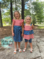 Load image into Gallery viewer, Old Glory Ruffled Tank
