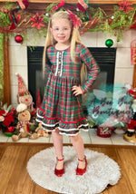 Load image into Gallery viewer, Classic Christmas Plaid Dress
