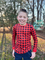 Load image into Gallery viewer, Buffalo Plaid Unisex Top
