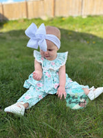 Load image into Gallery viewer, Spring Sage Floral Romper
