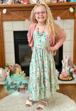 Load image into Gallery viewer, Spring Sage Floral Maxi Dress
