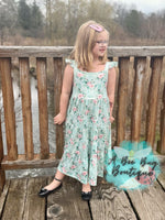 Load image into Gallery viewer, Spring Sage Floral Maxi Dress
