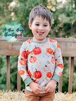 Load image into Gallery viewer, Olive Pumpkin Unisex Top
