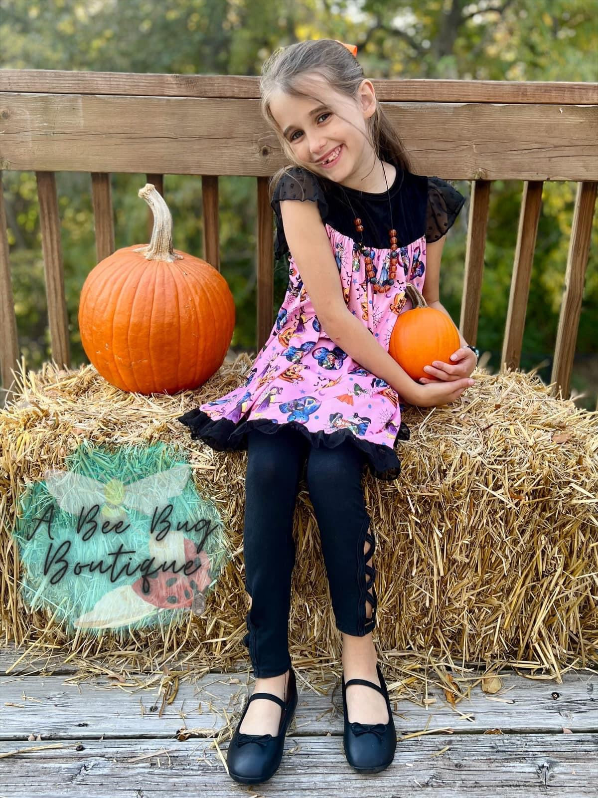 Pumpkin Princesses Velvet Dress