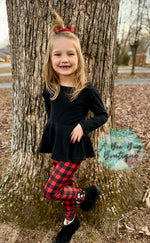 Load image into Gallery viewer, Buffalo Plaid Button Leggings
