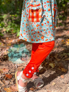 Pumpkin Spice Button Leggings