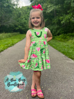 Load image into Gallery viewer, Watermelon Whirl Tiered Dress
