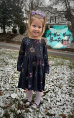 Load image into Gallery viewer, Stained Glass Snowflakes Dress
