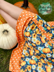 Autumn Splendor Button Dress