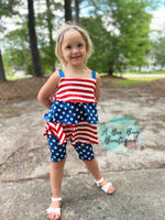 Load image into Gallery viewer, Old Glory Ruffled Tank
