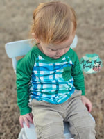 Load image into Gallery viewer, Paddy Plaid Raglan Top
