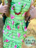 Load image into Gallery viewer, Watermelon Whirl Tiered Dress
