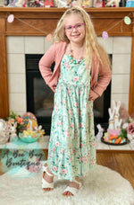 Load image into Gallery viewer, Spring Sage Floral Maxi Dress
