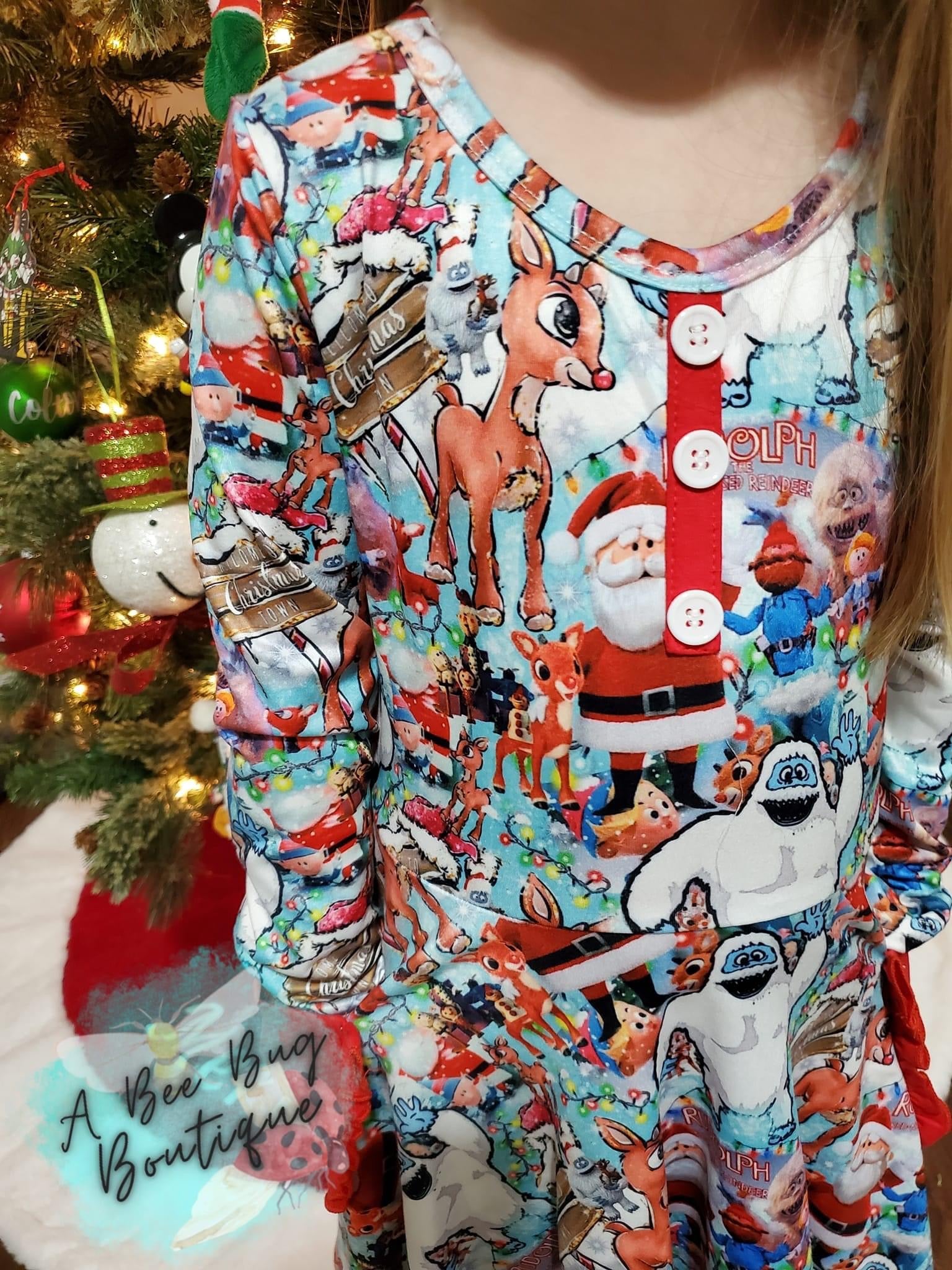 Reindeer Games Pocket Twirl Dress