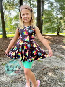 Watercolor Princess Peplum Top