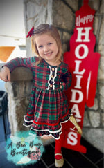 Load image into Gallery viewer, Classic Christmas Plaid Dress
