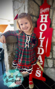 Classic Christmas Plaid Dress