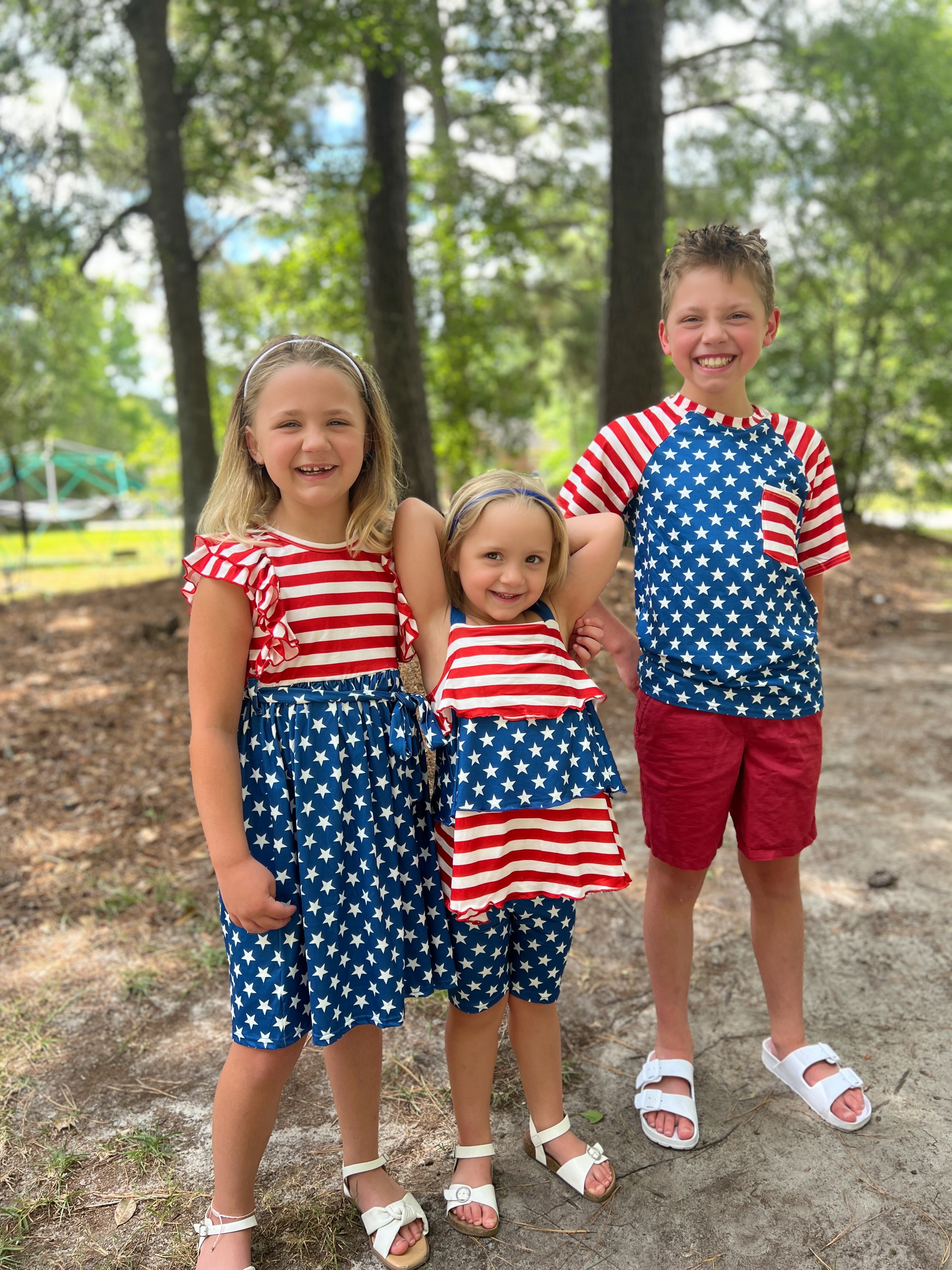 Old Glory Ruffled Tank