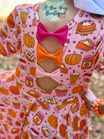 Load image into Gallery viewer, Spice Girl Bow Back Twirl Dress
