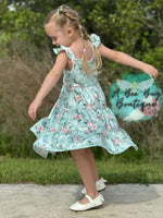 Load image into Gallery viewer, Spring Sage Floral Maxi Dress
