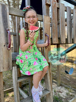 Load image into Gallery viewer, Watermelon Whirl Tiered Dress
