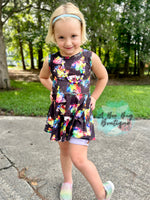 Load image into Gallery viewer, Watercolor Princess Peplum Top
