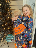 Load image into Gallery viewer, Christmas Express Ruffle Pj Set
