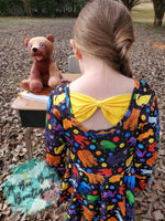 Load image into Gallery viewer, Brown Bear Bow Back Peplum
