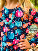 Load image into Gallery viewer, Pretty Pumpkins Twirl Dress
