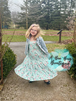 Load image into Gallery viewer, Spring Sage Floral Maxi Dress
