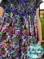 Load image into Gallery viewer, Neon Spiderwebs Leggings Set
