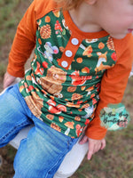 Load image into Gallery viewer, Woodland Friends Henley Top
