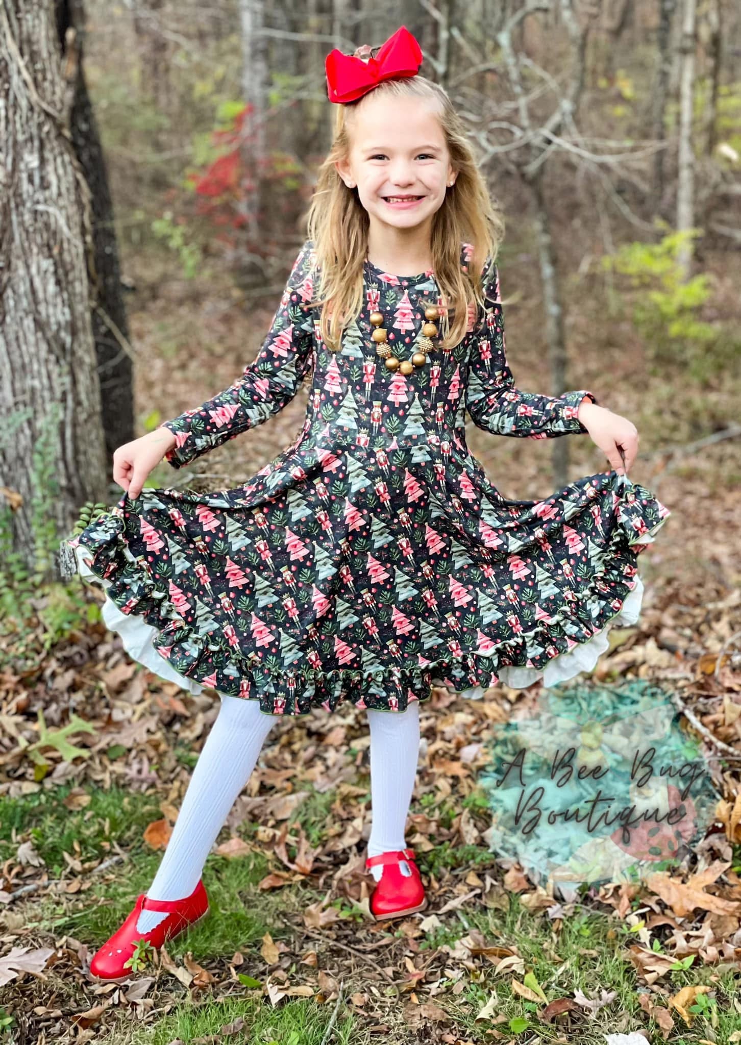 Nutcracker Christmas Twirl Dress