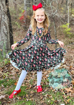 Load image into Gallery viewer, Nutcracker Christmas Twirl Dress
