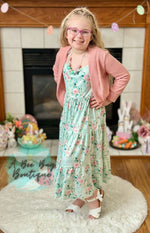 Load image into Gallery viewer, Spring Sage Floral Maxi Dress
