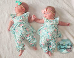 Load image into Gallery viewer, Spring Sage Floral Romper
