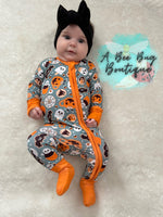 Load image into Gallery viewer, Spooky Sweets Bamboo Zippy Pjs
