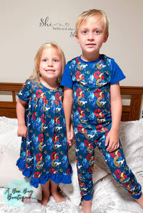 Year of the Dragon Short Sleeve Nightgown