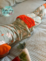 Load image into Gallery viewer, Green Bunnies Ruffle PJ Set
