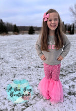 Load image into Gallery viewer, Let it Snow Sequin Tulle Flares
