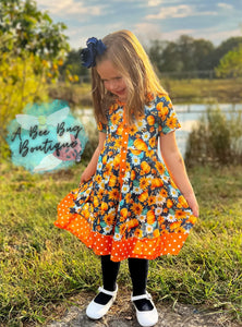 Autumn Splendor Button Dress